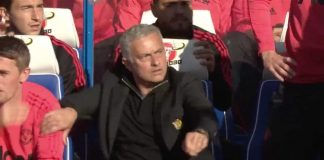 Jose Mourinho held back as Chelsea’s Marco Ianni celebrates late goal in his face