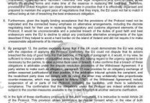 Attorney General’s letter to PM highlights that the UK would still be stuck in the backstop