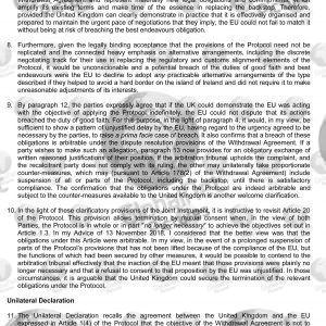 ATTORNEY GENERAL GEOFFREY COX LETTER TO PM OUTLINING HIS LEGAL VIEW OF THE LATEST EU WITHDRAWAL AGREEMENT