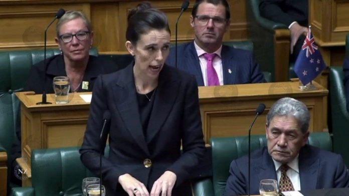 JACINDA ARDERN ADDRESSES NZ PARLIAMENT AND SAYS SHE WILL NEVER SAY THE NAME OF THE CHRISTCHURCH MOSQUE GUNMAN