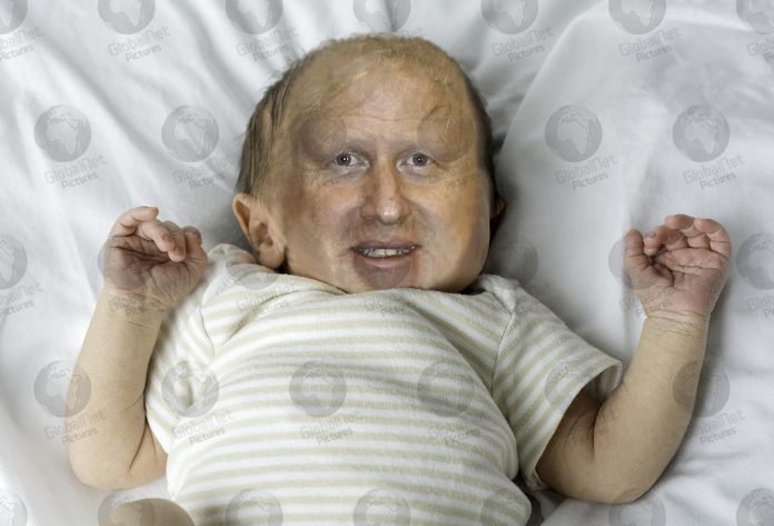 BABY BOJO-BORIS JOHNSON BABY-PHOTOSHOP MOCK-UP