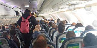 Aer Lingus passengers crammed onto Belfast to London flight with no social distancing