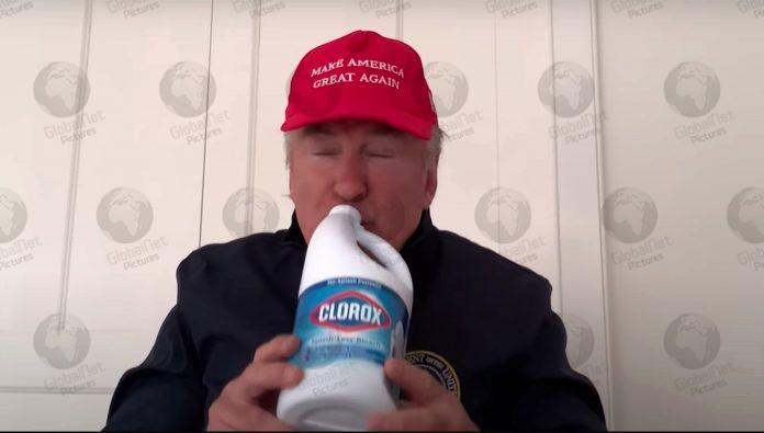 ALEC BALDWIN DRINK BLEACH REPRISING ROLE AS PRESIDENT TRUMP