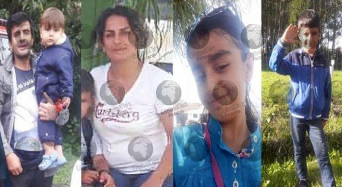 RASOUL IRAN-NEJAD-SHIVA MOHAMMED PANAHI-ARMIN-ANITA-KURDISH-IRANIAN FAMILY WHO DIED IN ENGLISH CHANNEL WHEN THEIR MIGRANT BOAT CAPSIZED