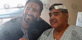 Maradona in the hands of God after he dies of a heart attack aged 60