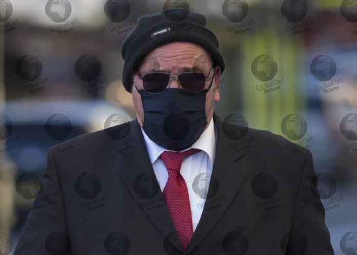 ROGER WELLS ARRIVES AT COURT TODAY-BUS DRIVER ACCUSED OF INJURING SCHOOL CHILDREN BY SLAMMING HIS BRAKES ON WHEN THEY KEPT RINGING THE BELL