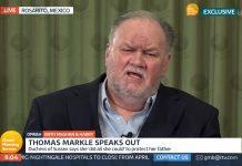 Thomas Markle reacts to the Oprah interview and says daughter Meghan let him down and the alleged racism is “Bull****!”