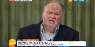 Thomas Markle reacts to the Oprah interview and says daughter Meghan let him down and the alleged racism is “Bull****!”