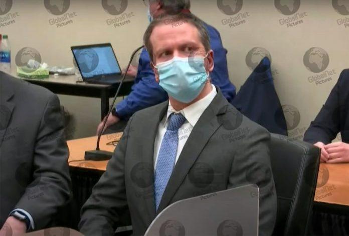 DEREK CHAUVIN-GUILTY OF THIRD-DEGREE MURDER OF GEORGE FLOYD-BLACK MAN DIES IN MINNEAPOLIS AFTER POLICE OFFICER KNELT ON HIS NECK DURING ARREST