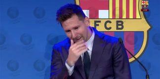Messi exit as Barcelona superstar breaks down in farewell press conference