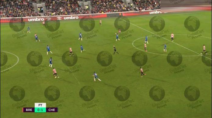 TONEY NOT OFFSIDE FOR PENALTY-BRENTFORD V CHELSEA GRABS