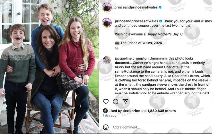The Princess of Wales apologises for posting doctored Happy Mother’s Day family photo